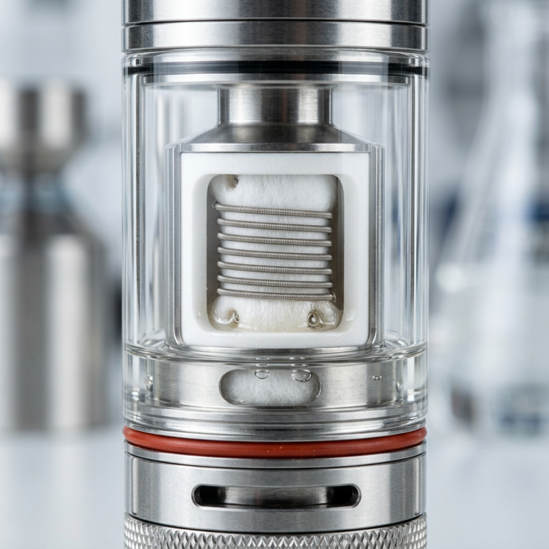 Ceramic coil close-up